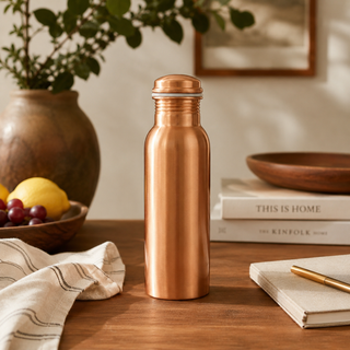 Plain Matt Copper Water Bottle – 700ml