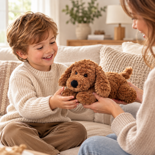 Teddy Hermann Brown Floppy Dog Soft Toy 28cm – Suitable from Birth