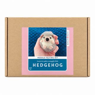 Bergin & Bath Hedgehog Needle Felting Kit for Beginners – Adult & Teen Craft Kit