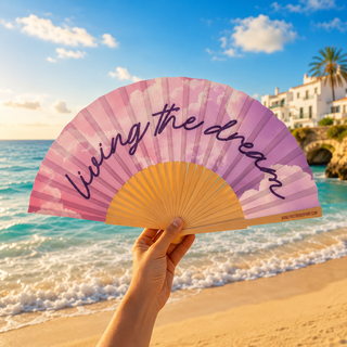 Fantastico Fans Living The Dream Hand Fan | Summer Gift