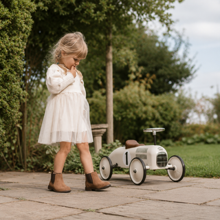 Vilac Vintage Metal Ride-On Car – Bone