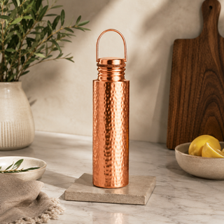 El Cobre Handcrafted Hammered Copper Water Bottle – 1L