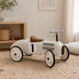 Vilac Vintage Metal Ride-On Car – Bone