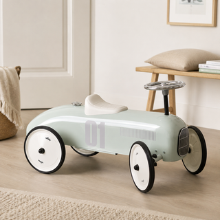 Vilac Vintage Metal Ride-On Car – Pale Sage