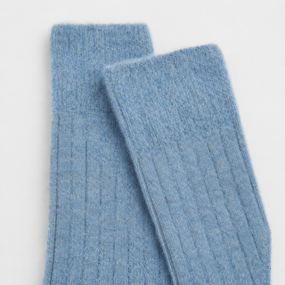 Pairs Scotland Ultra Soft Alpaca Bed Socks – Pool Blue