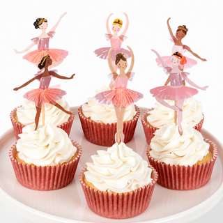 Meri Meri Ballerina Cupcake Kit – 24 Toppers