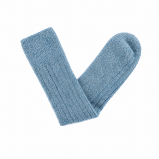 Pairs Ultra Soft Alpaca Bed Socks | Unisex Luxury Cosy Socks Powder Blue Small (UK 4-7)