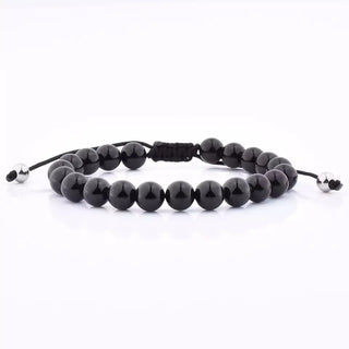 Glen Ogal Black Bead Adjustable Bracelet