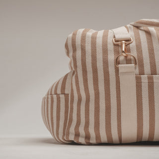 By Teddy Canvas Dog Car Seat – Hazelnut Stripe