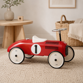 Vilac Vintage Metal Ride-On Car – Red