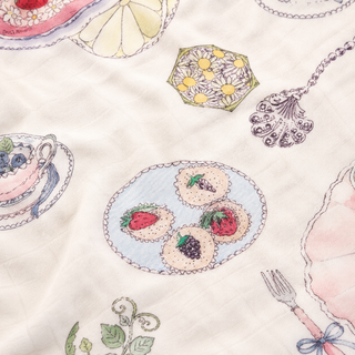 Forivor Once Upon a Feast Reversible Organic Cotton Muslin Blanket - Large