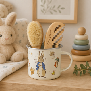 Peter Rabbit Baby Gift Set – Brush, Comb & Enamel Mug