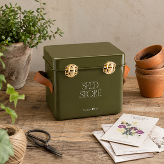 Burgon & Ball Mini Seed Store – Olive Green