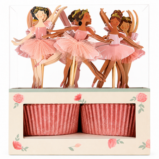 Meri Meri Ballerina Cupcake Kit – 24 Toppers