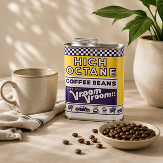 High Octane Blend Whole Coffee Beans Tin 250g – Ride & Grind | Free UK Delivery