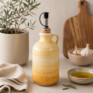 Ceramic Olive Oil Drizzler 250ml | Kitchen Gift