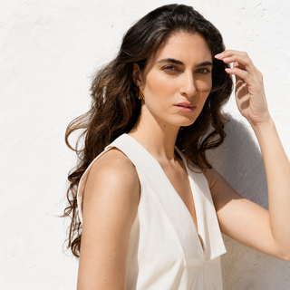 YSSO Fall of Icarus Gold Earrings | Handcrafted in Greece