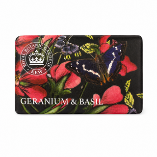 The English Soap Company Kew Geranium & Basil Soap 240g