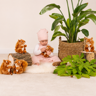 Hermann Red Squirrel Soft Toy – Plush, Washable (14cm)