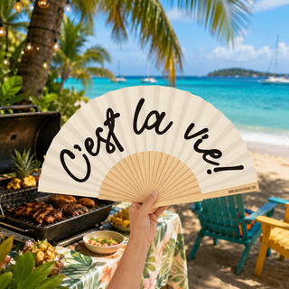 Fantastico Fans C’est La Vie Hand Fan | Summer Gift