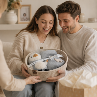 Steiff Lio Penguin Baby Gift Set with Rattle & Bib – Newborn Unisex Gift