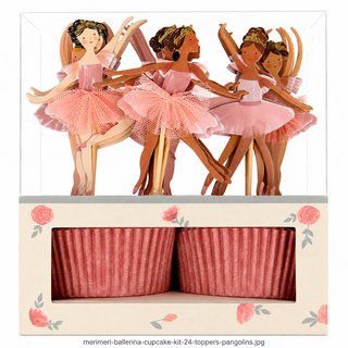 Meri Meri Ballerina Cupcake Kit – 24 Toppers