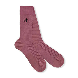London Sock Company Dash of Class Stone Rose – Men’s Cotton Socks, 6 Pair Gift Box (Size M, 8-10.5)