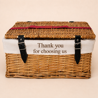 Personalised Hamper Liner | Custom Gift Basket Message
