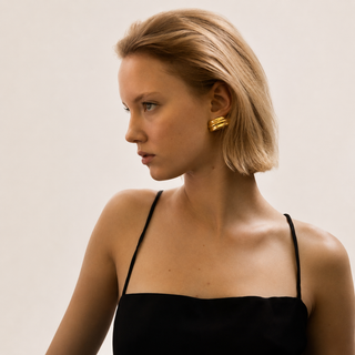 YSSO Nephele Gold Earrings | Handcrafted in Greece
