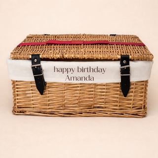 Personalised Hamper Liner | Custom Gift Basket Message