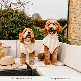 Hazelnut Stripe | The Cosy Cloak Drying Robe