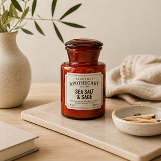 Paddywax Apothecary Sea Salt & Sage Hand-Poured Candle 226g