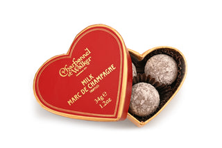 Charbonnel et Walker Marc de Champagne Truffle – Heart Gift Box (36g)