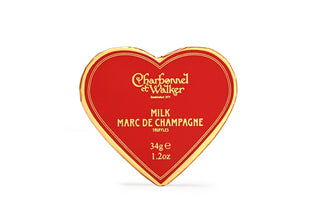 Charbonnel et Walker Marc de Champagne Truffle – Heart Gift Box (36g)