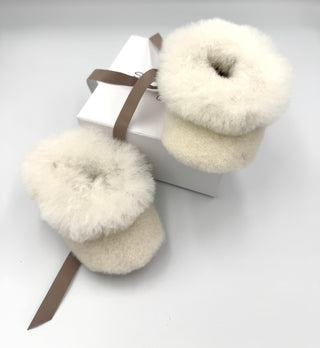 Handmade Alpaca Baby Booties