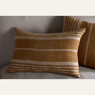 Nkuku Eesha Block Print Cushion Cover – Ochre