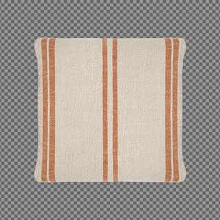 Nkuku Tajana Linen Cushion Cover – Rust Stripe