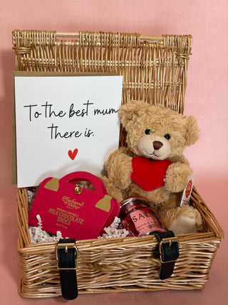 Mother’s Day Luxury Hamper – Chocolate, Candle, Teddy & Card