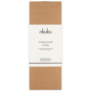 Nkuku Cedarwood & Fig Reed Diffuser | UK Made