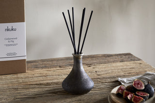 Nkuku Cedarwood & Fig Reed Diffuser | UK Made