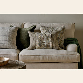 Nkuku Paduna Cushion Cover – Jute & Cotton Handwoven Design