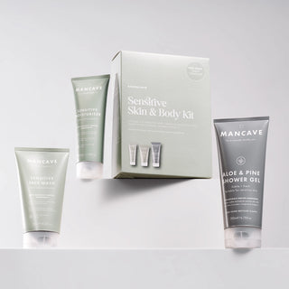 ManCave Gentle Care Skincare Trio for Sensitive Skin