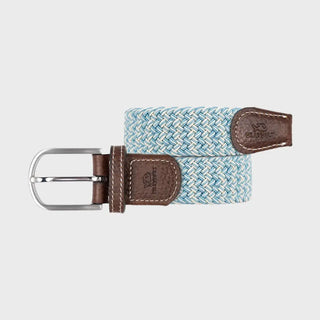Billybelt Rhodes Elastic Woven Belt – Pale Blue