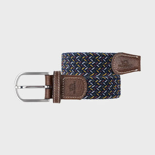 Billybelt The Sandefjord Elastic Woven Belt – Dark Blue Multi
