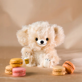 Limited Edition Merrythought Teddy Bear – Cheeky Macaron Bear (Vanilla)
