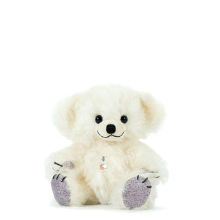 Limited Edition Merrythought Teddy Bear – Cheeky Little Crystal Bear (Silver)