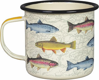 Enamel fish mug
