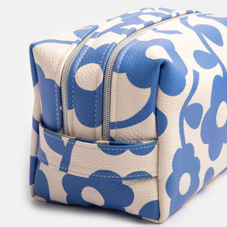 Caroline Gardner Blue Mono washbag