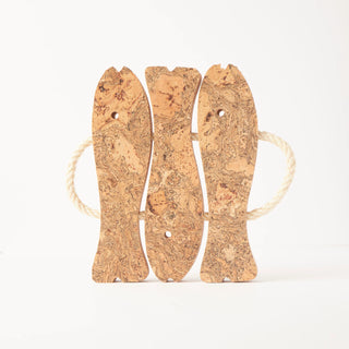 Natural Cork 3 Fish Trivet