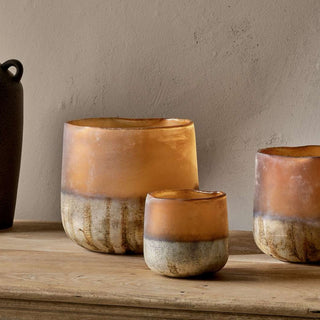 Nkuku Ngolo Amber Tealight Holder